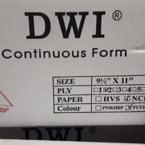 

DNG-445>> PAPER PRINT CONTINUOUS 9.5 x 11 /2 rangkap 2ply ....