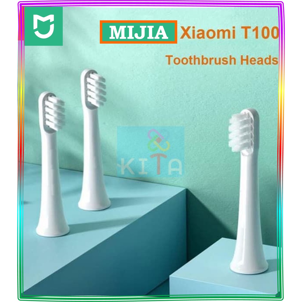 Kepala Sikat Gigi Pengganti 3 PCS MIJIA T100 Refill Brush Head