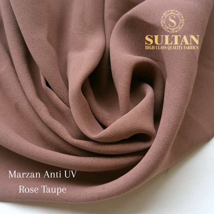TERBARU     Kain Abaya Sultan Marzan Rose Taupe Polos