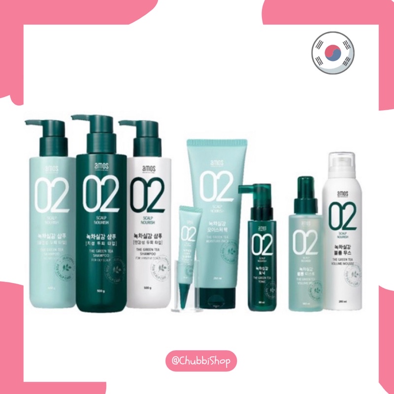 🇰🇷AMOS PROFESSIONAL THE GREEN TEA LINE SHAMPOO