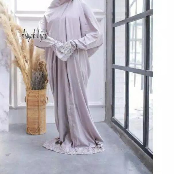 ➮ Mukena siti Khadijah Terusan katun bordir Khodijah dewasa pasteleena original/promo BISA ✳