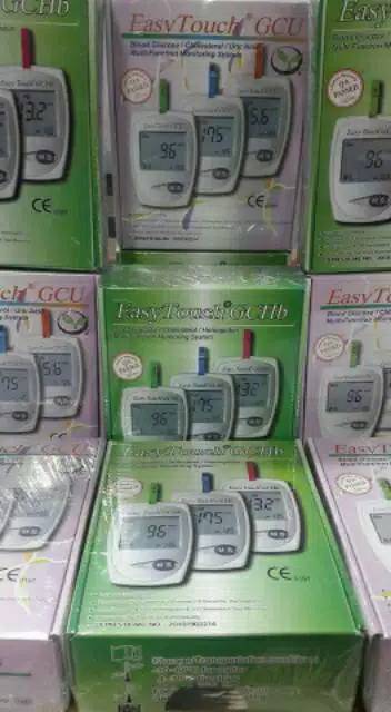 Easy Touch 3 in 1 Alat Cek Gula Darah Asam Urat dan Kolesterol