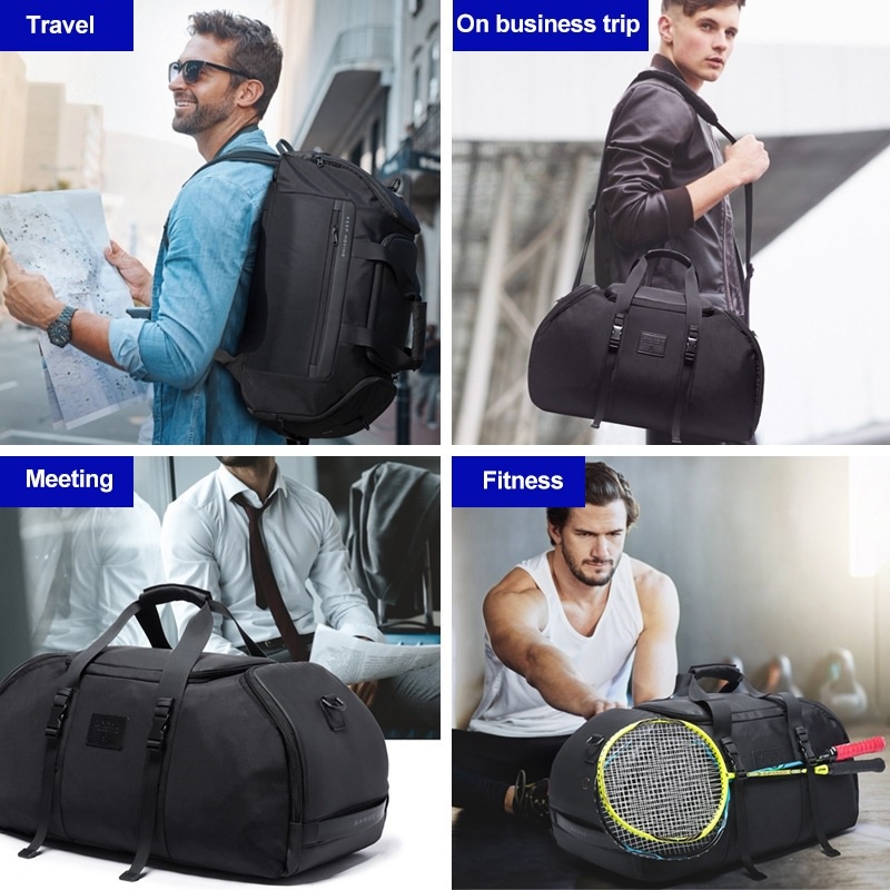 BANGE BG-7088 - Multifunctional 2-in-1 Travel Duffel Bag Backpack 36L