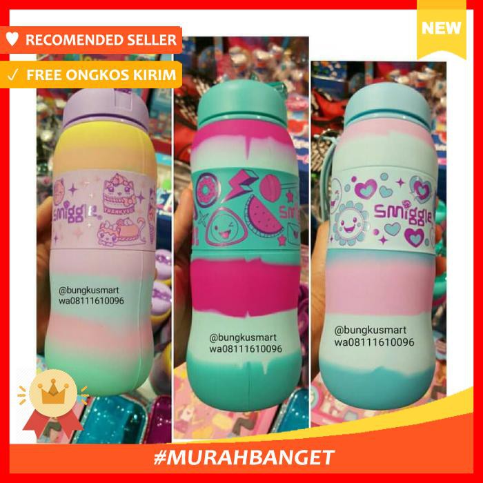 Smiggle Says Silicone Roll Bottle - Bekal - Botol Minum & Termos