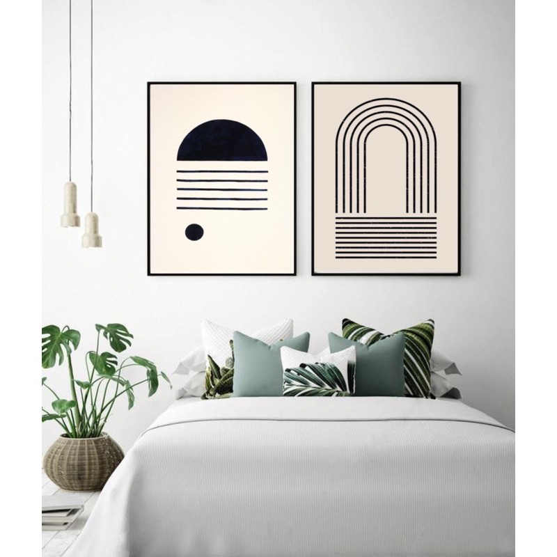 WALFRAME POSTER BLACK WHITE LINE AESTHETIC