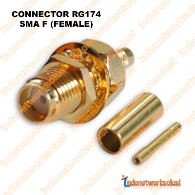 KONEKTOR CONNECTOR RG174 SMA F (FEMALE)