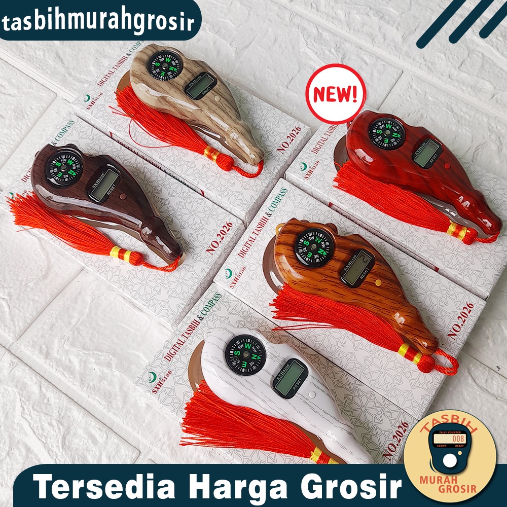 SXH TASBIH DIGITAL KAYU PUTAR  / TASBIH DIGITAL