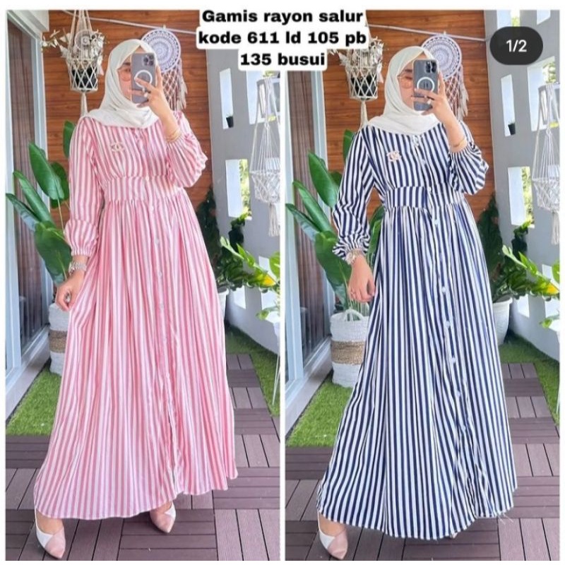 gamis salur rayon