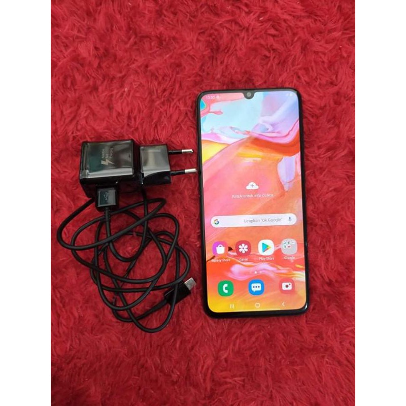 Jual HP Bekas Masih Garansi Resmi Samsung A70 Ram 8/128gb HP Seken Second No Minus