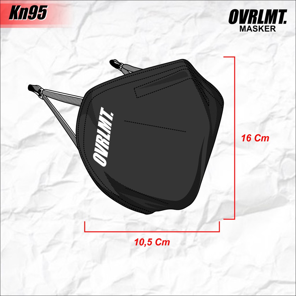 Masker Kain KN95 3Ply ( Waterproof ) Overlimit