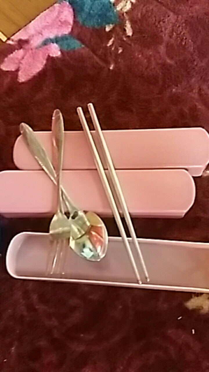 Alat Makan / Sendok / Garpu Set 3in1 Stainless Steel