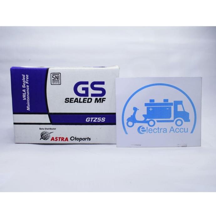Aki Motor Honda Verza GTZ5S GS Astra Accu Kering Original Ori electra87 Juara