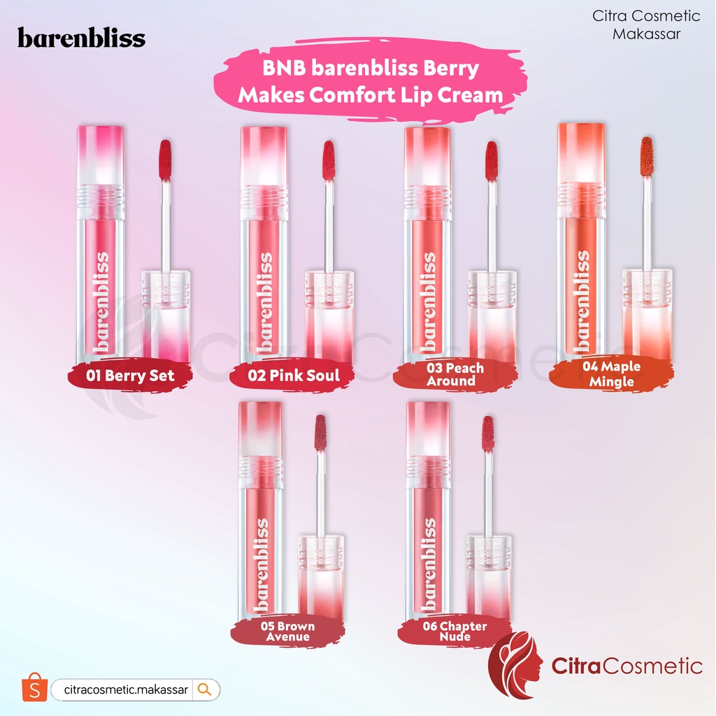 Barenbliss Berry Makes Comfort Lip Matte Series