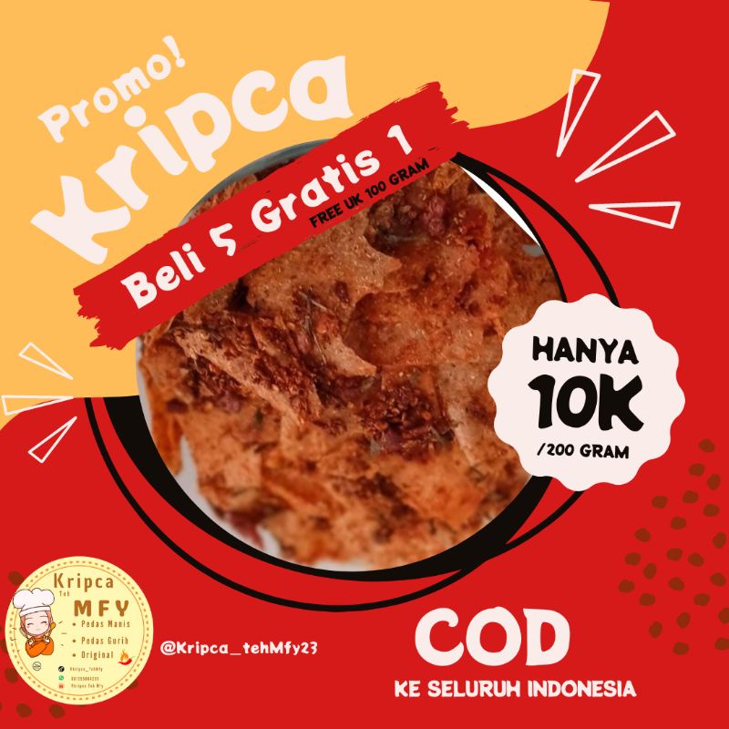 

BELI 5 GRATIS 1 keripik Kaca ( Kripca) berat 200 Gram