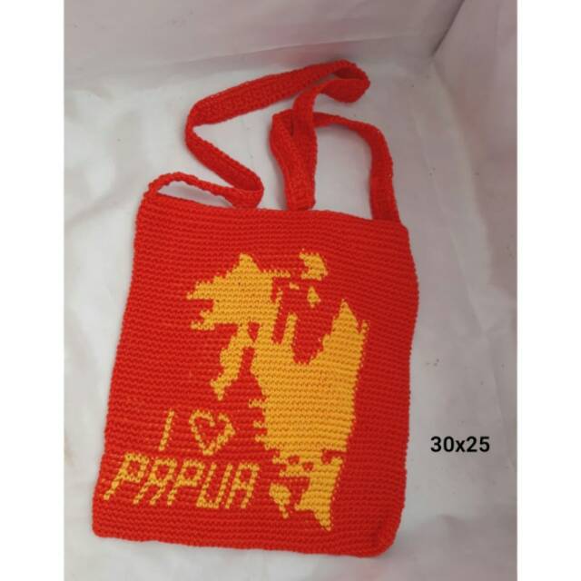 TAS RAJUT NOKEN PAPUA MOTIF PETA TAS NOKEN TAS PAPUA ASLI TAS RAJUT NOKEN PAPUA