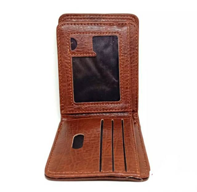 MORTEGA Dompet Lipat Kulit 5Inchi Dompet kulit Fashion Pria Dompet  Kulit  Sintetis Dompet Murah