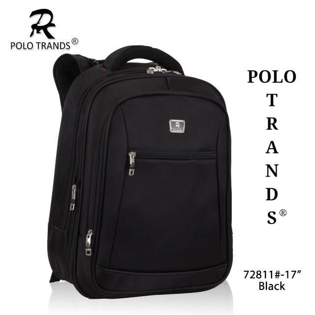 Polo Trands 72811 [ORIGINAL BRANDED] Tas Ransel Laptop FREE Rain Cover Pria/Wanita
