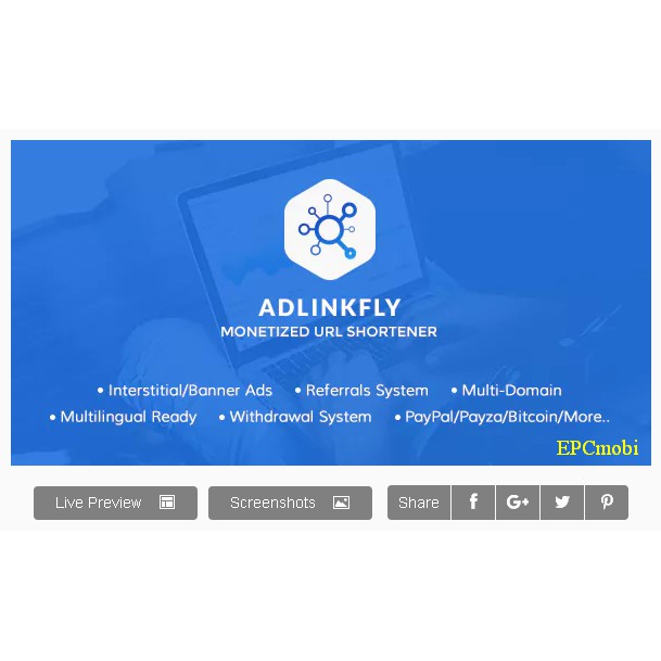 WEBKIT - AdLinkFly Monetized URL Shortener - R&S