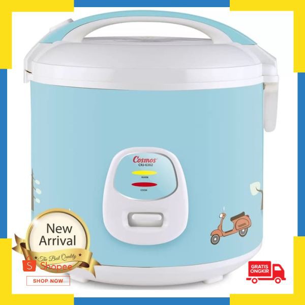 Murah COSMOS Rice Cooker Harmond Anti Gores CRJ-6302 Elegan