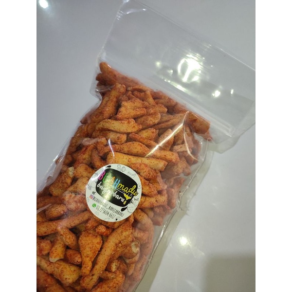 

Basreng kemasan 500gr pedas balado