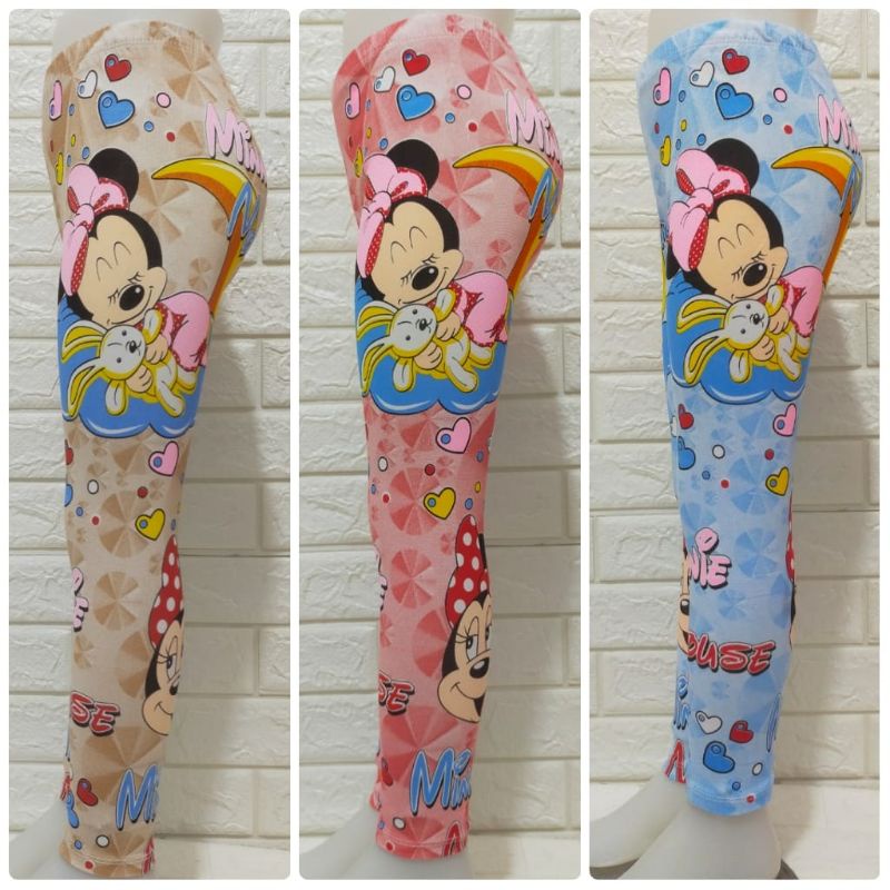 LEGGING ANAK PEREMPUAN MOTIF MINNIE MOUSE