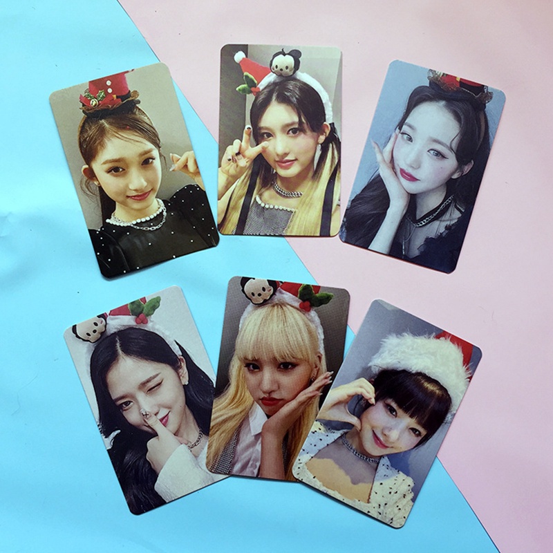 6pcs / Set Kartu Pos Motif Print Lucu Gaya Korea Untuk Koleksi Penggemar