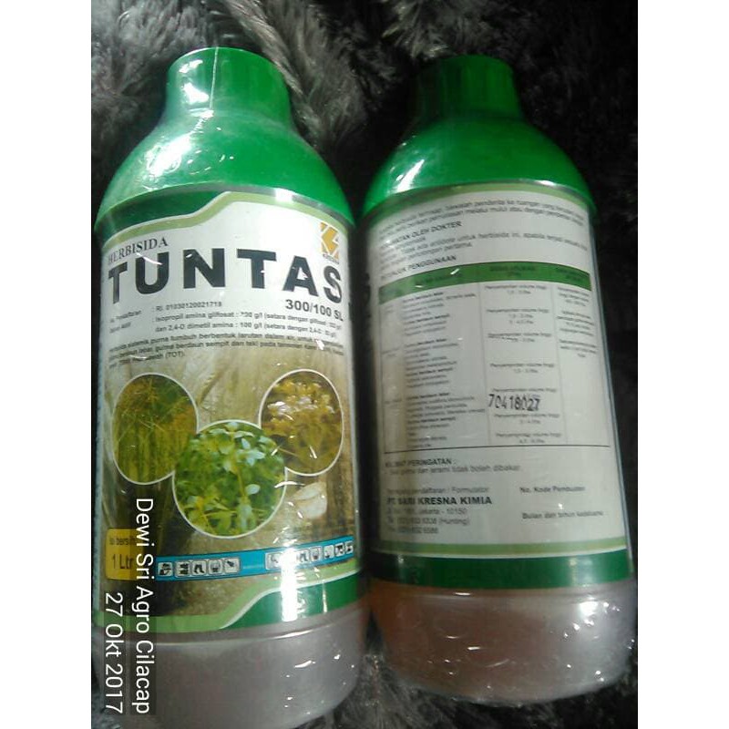 Obat Pembasmi Rumput / Herbisida Tuntas Kemasan 0.5 liter