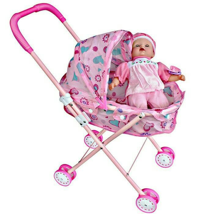 Mainan Kereta dorong bayi / stroller bayi untuk belajar berjalan
