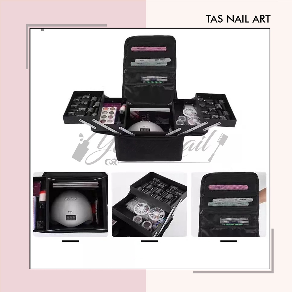 Tas nail art bag nailist bag koper nail art serbaguna waterproof