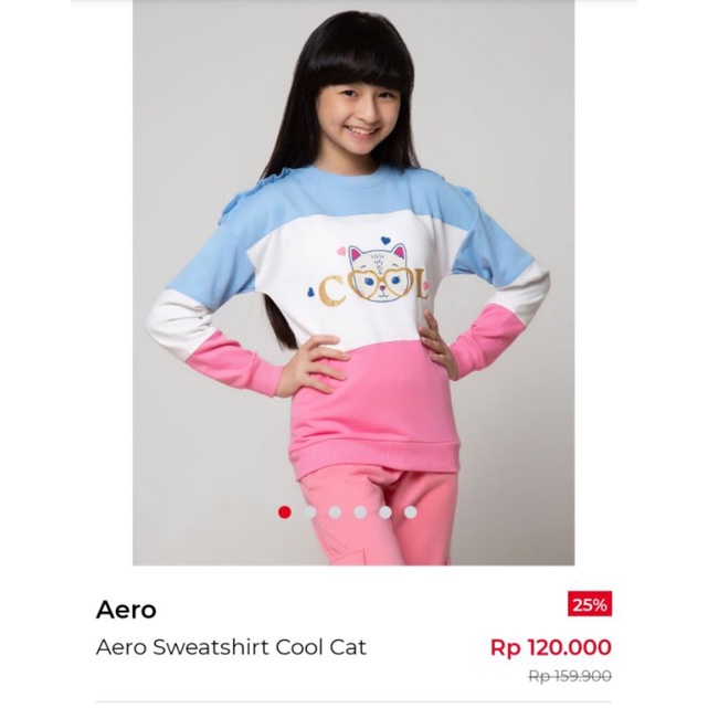 sweater aero girl size 7-8 cat