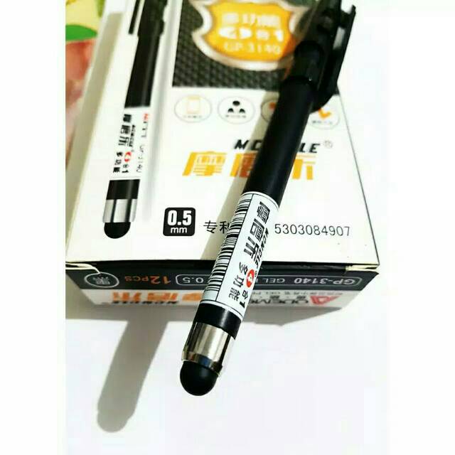 Pulpen Gel Stylus Odemei Bisa Hapus 4 in 1