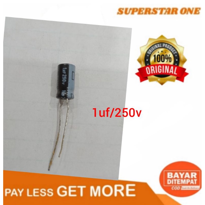 elco kapasitor 1uf/250v