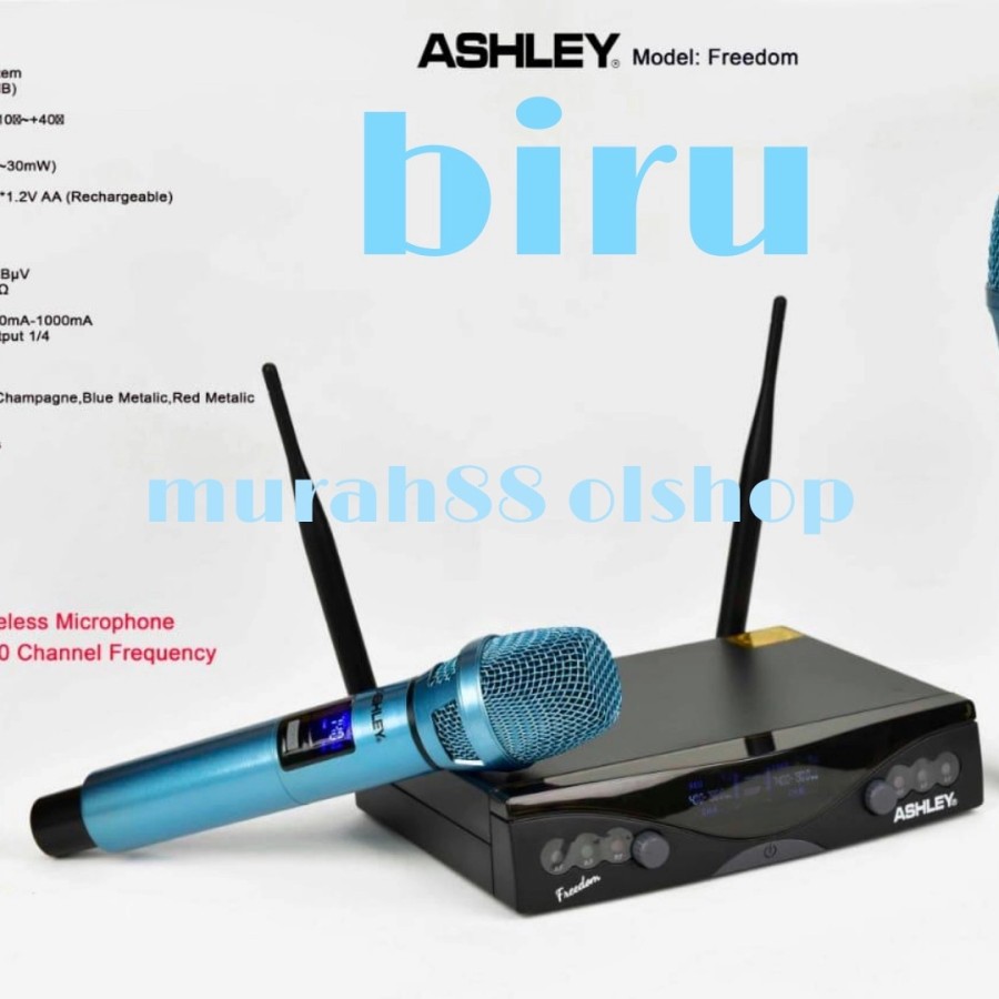 Mic wireless Ashley freedom original ashley 0riginal garansi 1 tahun