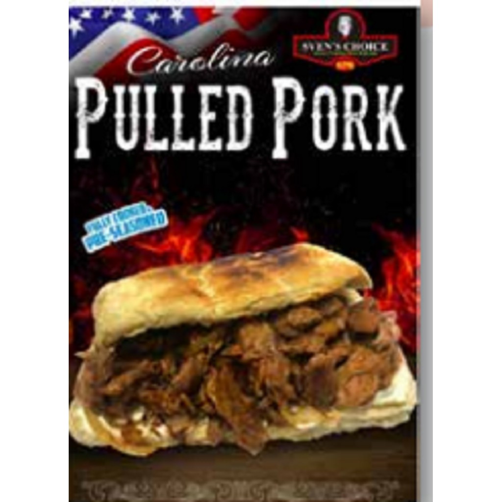 

Carolina pulled pork berat 200g tanpa pengawet dan msg