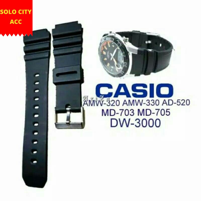 Tali Jam Tangan Casio MD-703 MD703 Free Pen Strap Tali Jam Casio MD703 MD-703