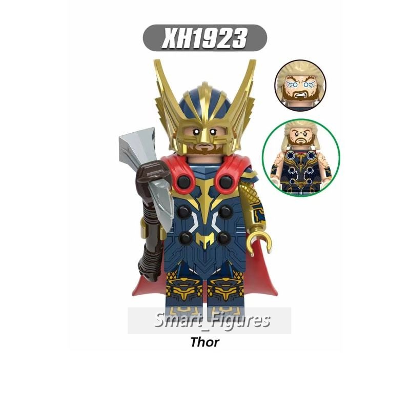 Marvel Mainan Action Figure Minifigures Thor 4 Janester Zeus Korg Valkyrie Heimdall Star Lord Untuk Koleksi