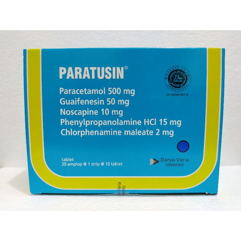 Paratusin Tablet Box Isi 20 Amplop x 10 Tablet