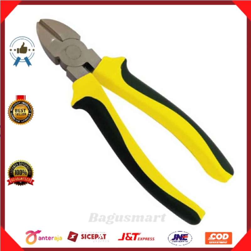 Krisbow Tang Potong Diagonal 15 Cm - Kuning/tang potong serbaguna/perlengkapan pertukangan