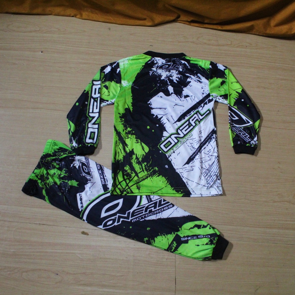 setelan jersey baju sepeda anak size 2-14 thn