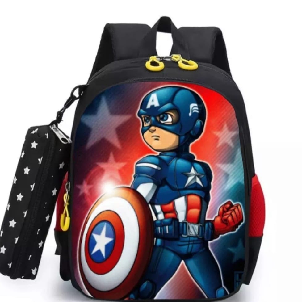 Tas Ransel sekolah Backpack Disney Marvel Tas Sekolah untuk Anak Laki-laki sd Tas Ransel Anak Laki TK / Paud Kartun Calypso 3711 / Backpack Sekolah karakter superhero pahlawaN