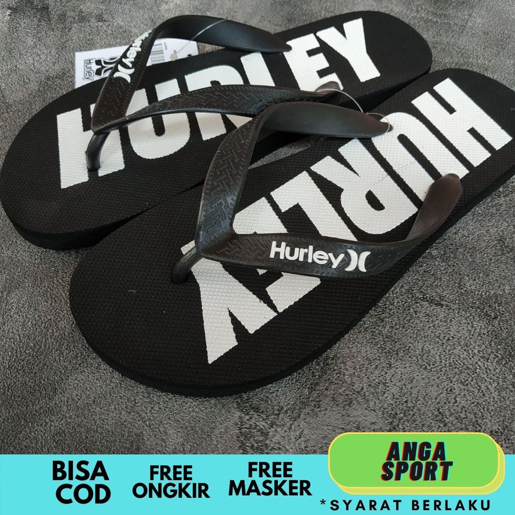 SANDAL JEPIT PRIA HURLEY KASUAL SURFING / SENDAL COWOK JEPIT RUMAHAN DISTRO KEREN PREMIUM