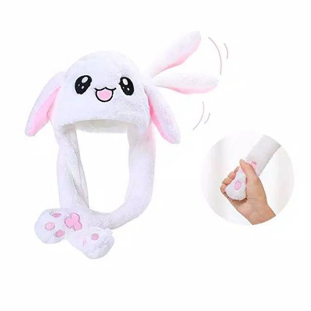 MOMBABY1 Dancing Magic Ear Rabbit Bunny / Topi Kelinci Tiktok Korea Terbaru