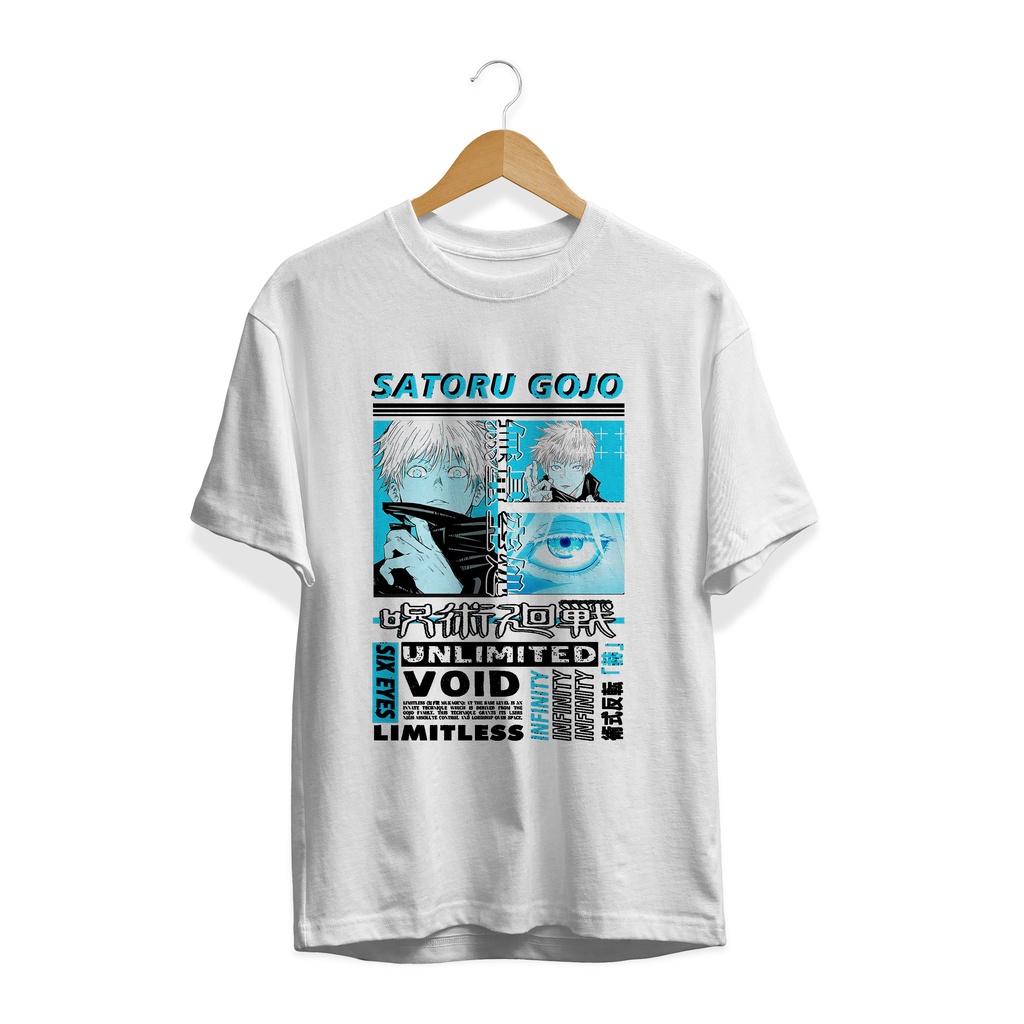 KAOS GOJO SATORU UNLIMITED JUJUTSU KAISEN / T-SHIRT STYLE ANIME