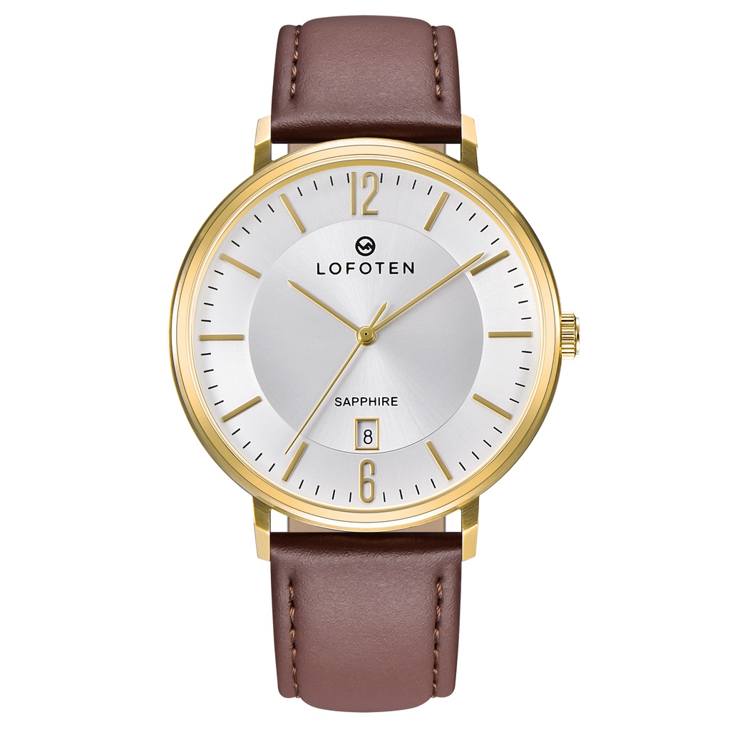 LOFOTEN Jam Tangan Couple F-8103M&L Leather Strap Original Watch