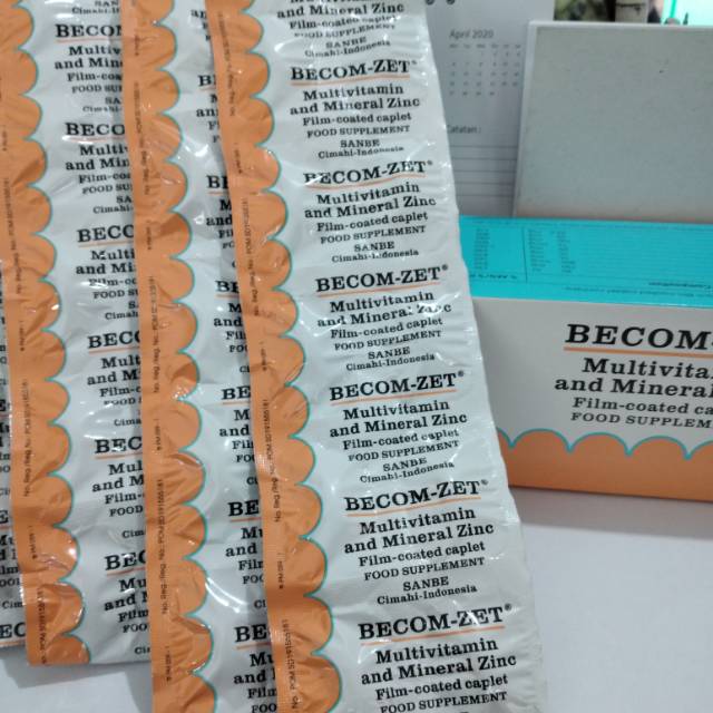 Multivitamin Vitamin Be Zet Caplet Vit C 750mg Dan Zinc Ed Panjang Cegah Covid Per Strip Indonesia