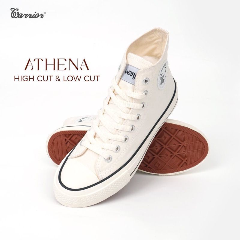 Warrior athena high white - sepatu warrior original