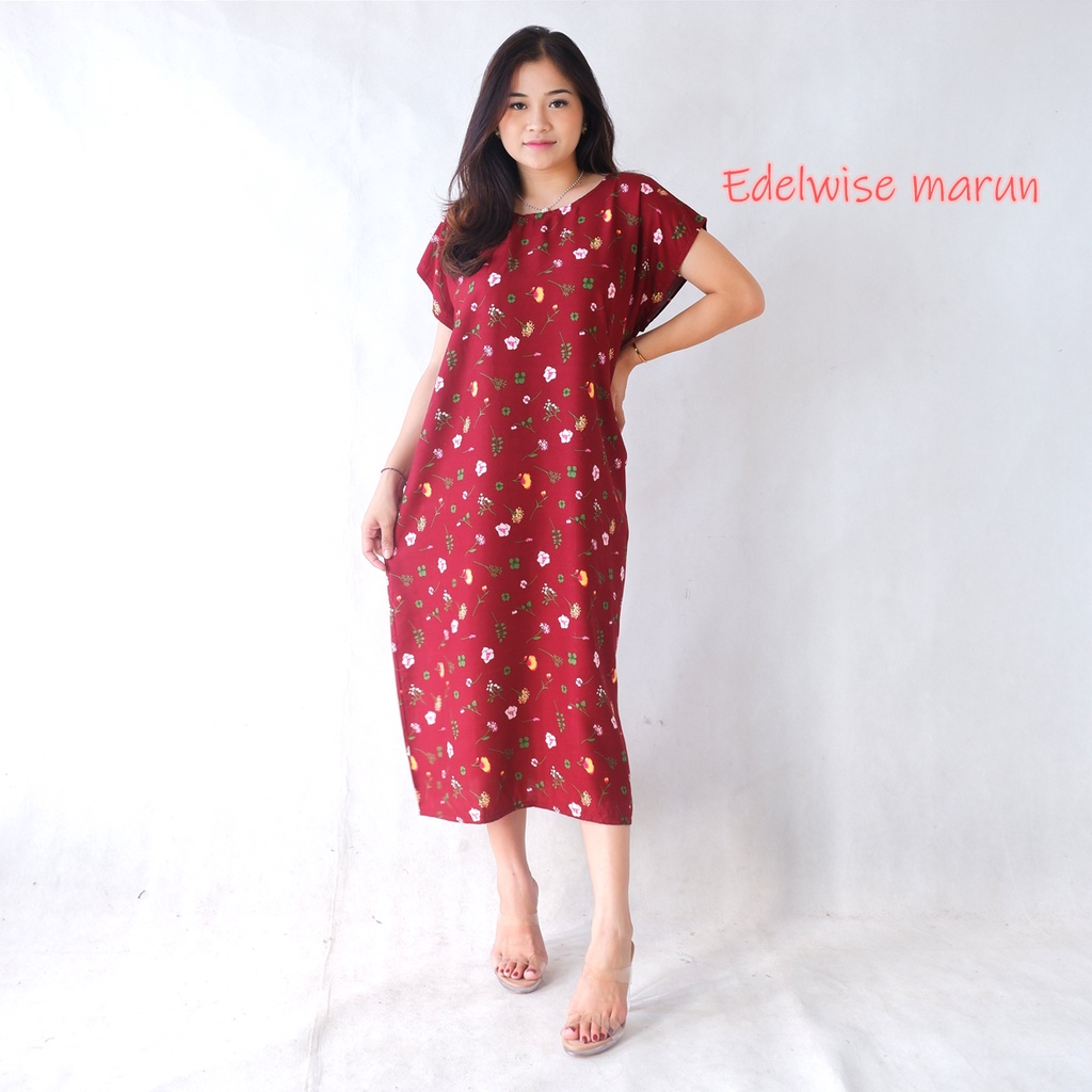 DASTER BALI NON BUSUI JUMBO XXL-XXL EDELWISE MARUN