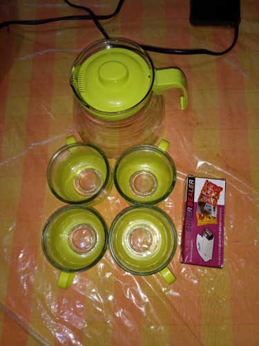 Teko Saring Teh / Teapot / Tea Coffee Pot 1250 Ml Tempat Minum Kaca Portable Set Alat Rumah Tangga
