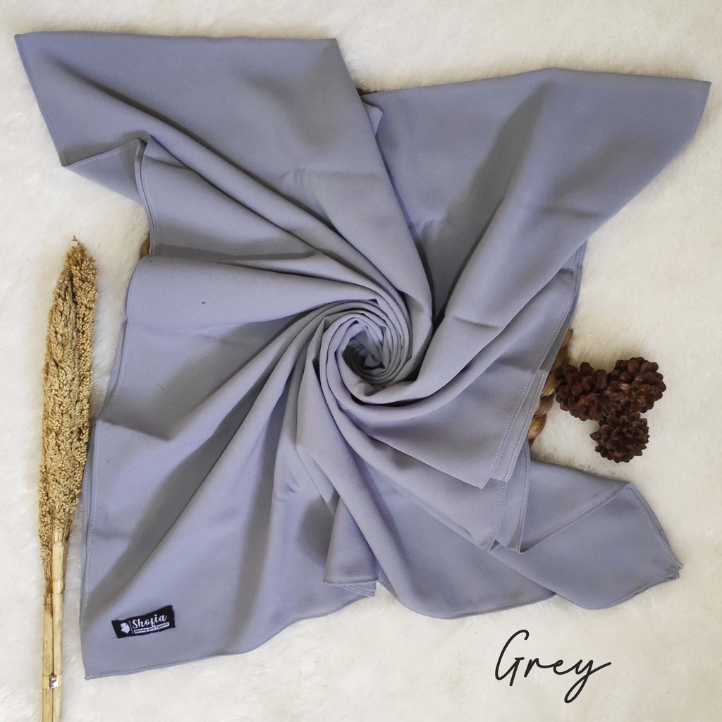 HIJAB PASHMINA DIAMOND ITALIANO 180x75 JAHIT TEPI, JILBAB PASHMINA, PASMINA DIAMOND-Grey