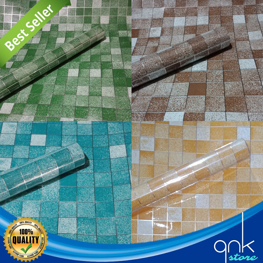 Wallpaper Premium Dinding Dapur Motif Keramik 60cm x 100cm Wallpaper Keramik
